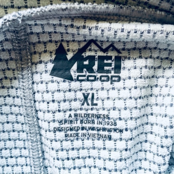 🏕️ REI Co-op Waffle Knit Athletic Fit Hoodie – Men’s XL Gray Pullover - Picture 6 of 12